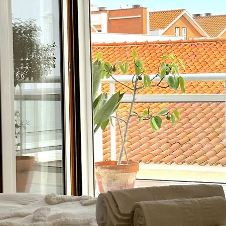 Boutique W Sea View And Private Rooftop Terace Lägenhet Nazaré