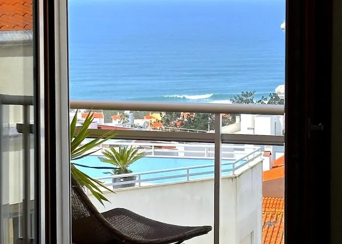Boutique W Sea View And Private Rooftop Terace Daire Nazaré